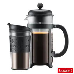 Costco Bodum Java Cafetiere (1L) & Travel Mug (0.35L) Set offer