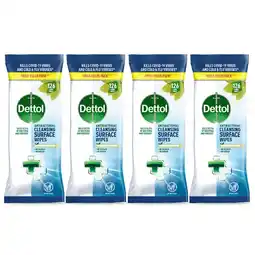 Costco Dettol Biodegradable Antibacterial Wipes, 4 x 126 Pack offer