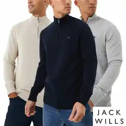 Costco Jack Wills Men's Funnel Neck 1/2 Zip Sweater offer