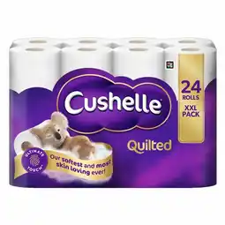 Costco Cushelle Quilted 3-Ply Toilet Tissue, 24 Pack (157 Sheets) offer