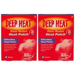 Costco Deep Heat Pain Relief Heat Patch, 2 x 4 Pack offer