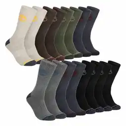 Costco Timberland Men's Crew Socks, 8 Pack offer