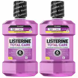 Costco Listerine Total Care 10-in-1 Mouthwash, 2 x 1L offer