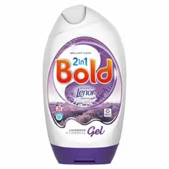 Asda Bold 2in1 Washing Liquid Gel Lavender & Camomile 24 Washes offer