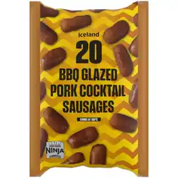 Iceland Iceland 20 (Approx.) BBQ Glazed Pork Cocktail Sausages 220g offer