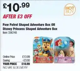 Costco Paw Patrol Shaped Adventure Box OR Disney Princess Shaped Adventure Box offer