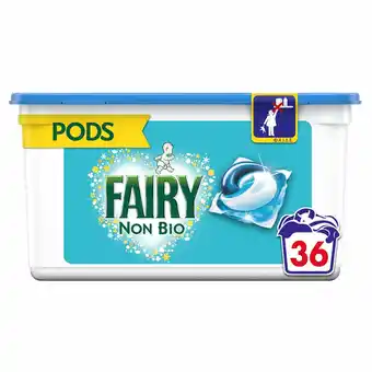 Tesco Fairy Non Biological Washing Pods 36 Washes 867.6G offer