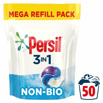Tesco Persil 3In1 Non Biological Washing Capsules 50 Wash 1.350Kg offer