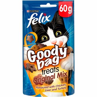 Tesco Felix Goody Bag Original Mix 60G offer