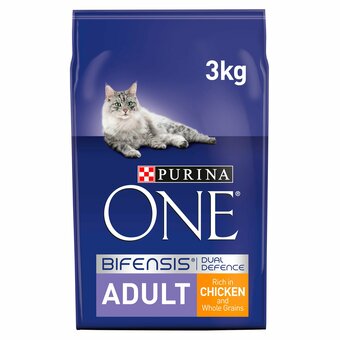 Tesco Purina One Cat Adult Chicken & Whole Grains 3Kg offer