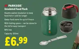 Lidl PARKSIDE Insulated Food Flask offer