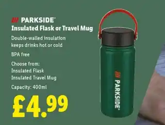 PARKSIDE Insulated Flask or Travel Mug