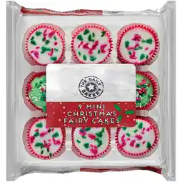 Iceland The Daily Bakery 9 Mini Christmas Fairy Cakes offer