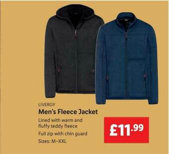 Lidl Livergy Men's Fleece Jacket offer