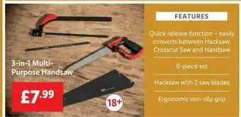 Lidl 3-in-1 Multi-purpose Handsaw offer