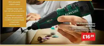 Lidl 12v Precision Rotary Mutli-tool offer