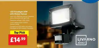 Lidl Led Floodlight 20w With Motion Sensor offer