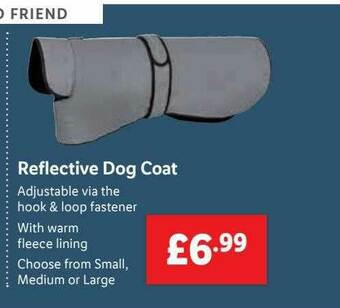 Lidl Reflective Dog Coat offer