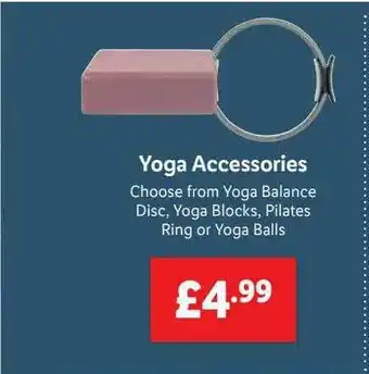Lidl Yoga Accessories offer