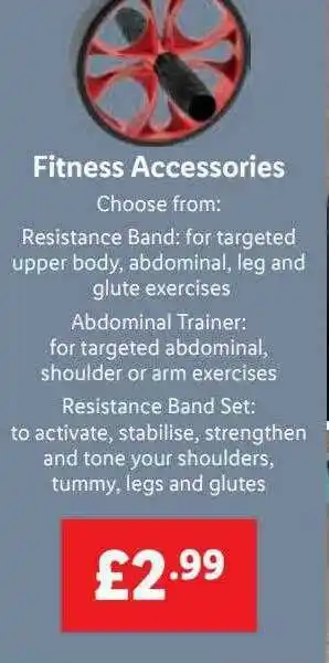 Lidl Fitness Accessories offer