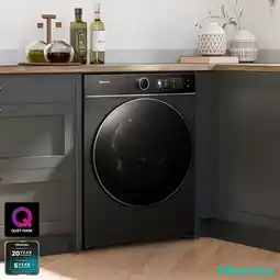 Costco Hisense KitchenFit 5i Series WF5I1045BBQ, 10.5kg Washing Machine, A Rated in Black offer