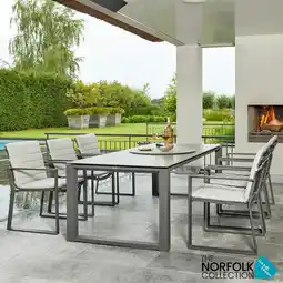 Costco LIFE Outdoor Living Kiama 7 Piece Dining Set with Ceramic Dining Table offer