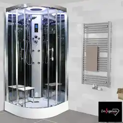 Costco Insignia Diamond 1000mm Quadrant Steam Shower in 2 Colours offer