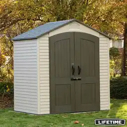 Costco Lifetime 7ft x 4ft 8 (2.1 x 1.4m) Storage Shed - Model 60495U offer