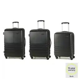 Costco Rock Byron 3 Piece Hardside Luggage Set in Black offer