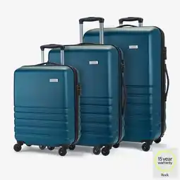Costco Rock Byron 3 Piece Hardside Luggage Set in Teal offer