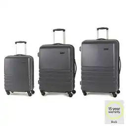 Costco Rock Byron 3 Piece Hardside Luggage Set in Charcoal offer