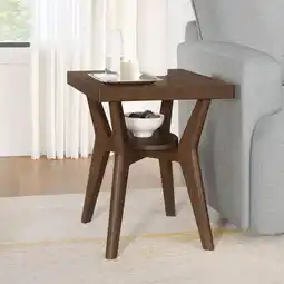 Costco Wimberly Dark Wood Side Table offer