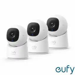 Costco eufy C220 2K Pan-Tilt Smart Indoor Camera 3 Pack - No Monthly Fees offer