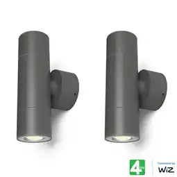Costco 4lite Outdoor Up Down Light Fixture, 2 Pack offer