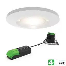 Costco 4lite WiZ Connected LED Fire Rated IP65 Downlight White offer