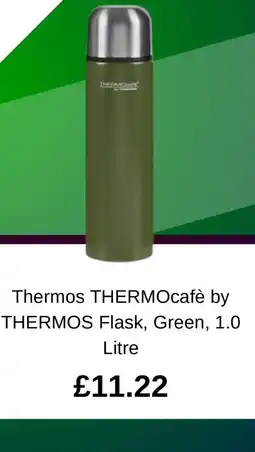 Asda Thermos THERMOcafè by THERMOS Flask, Green, 1.0 Litre offer