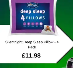 Asda Silentnight Deep Sleep Pillow - 4 Pack offer