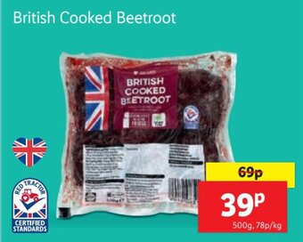 Lidl British Cooked Beetroot offer