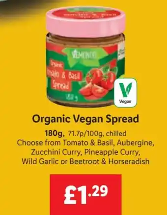 Lidl Organic Vegan Spead 180g offer