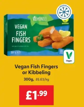 Lidl Vegan Fish Fingers ou Kibbeling 300g offer