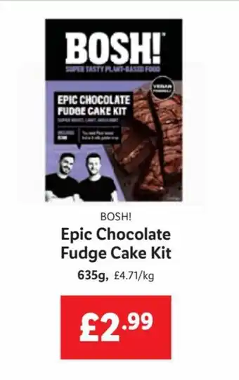 Lidl Epic Chocolate Fudge Cake Kit 635g offer