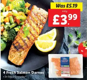 Lidl 4 Fresh Salmon Darnes offer