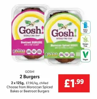 Lidl 2 Burgers 2 x 125g offer