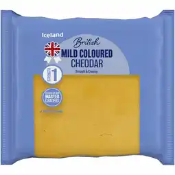Iceland Iceland Mild Coloured Cheddar 250g offer
