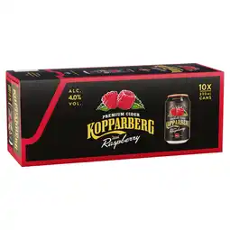 Iceland Kopparberg Premium Cider with Raspberry 10 x 330ml offer