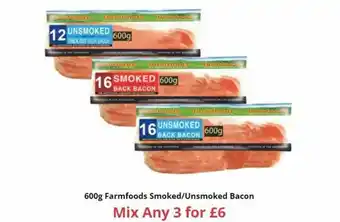 Farmfoods Smoked Or Unsmoked Bacon