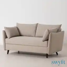 Costco Swyft Model 08 Light Grey Linen Double Sofa Bed offer