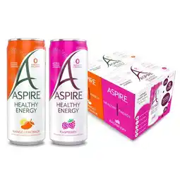 Costco Aspire Mango Lemonade and Raspberry, 12 x 330ml offer