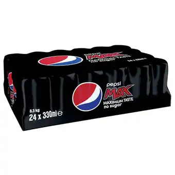 Costco Pepsi Max Barcoded Cans, 24 x 330ml offer
