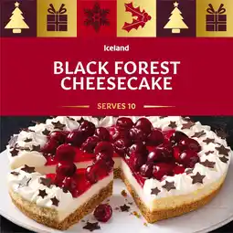 Iceland Iceland Black Forest Cheesecake 800g offer